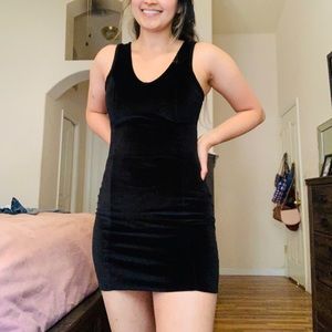 Vintage Black velvet dress